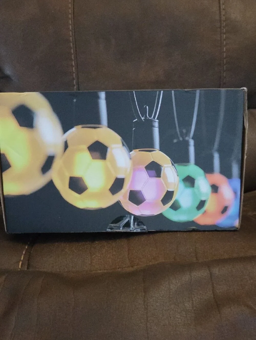 Smart Outdoor String Lights - Multicolor Soccer Ball Bulbs